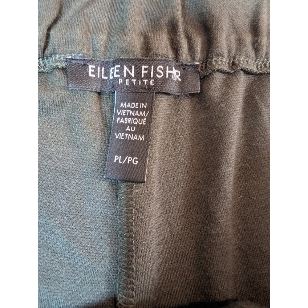 Eileen Fisher Petite Olive Green Organic Cotton Blend Pants  Cropped PL‎ - Picture 5 of 8